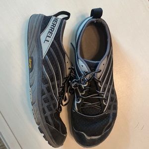 Black and Grey Merrell Shoes